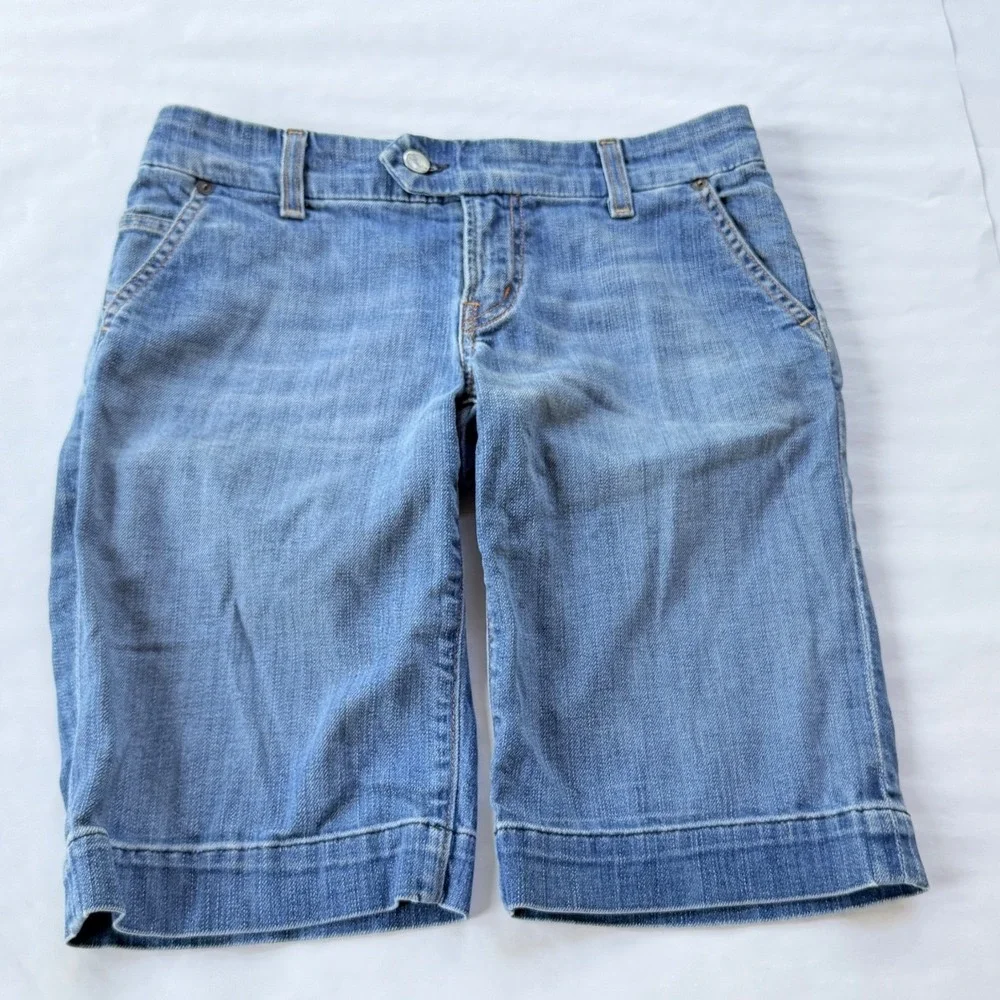 Citizens of Humanity Jerome‎ Dahan Denim Bermuda Shorts Blue Size 25 Medium Wash